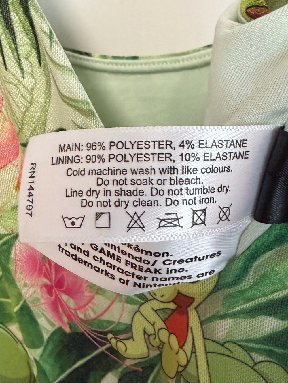 Pokemon grass type handkerchief dress | Size S - Picture 6 of 10